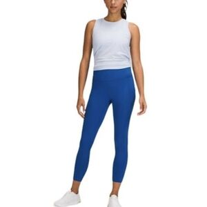 Lululemon Fast and Free Leggings with pockets Blue Size 10